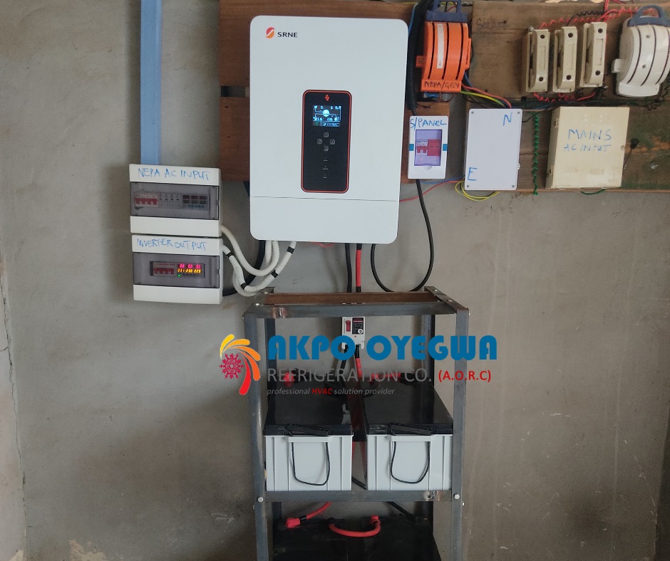 SOLAR COLD ROOM - Solar Powered Cold Storage Nigeria SRNE 12kw Storage Inverter