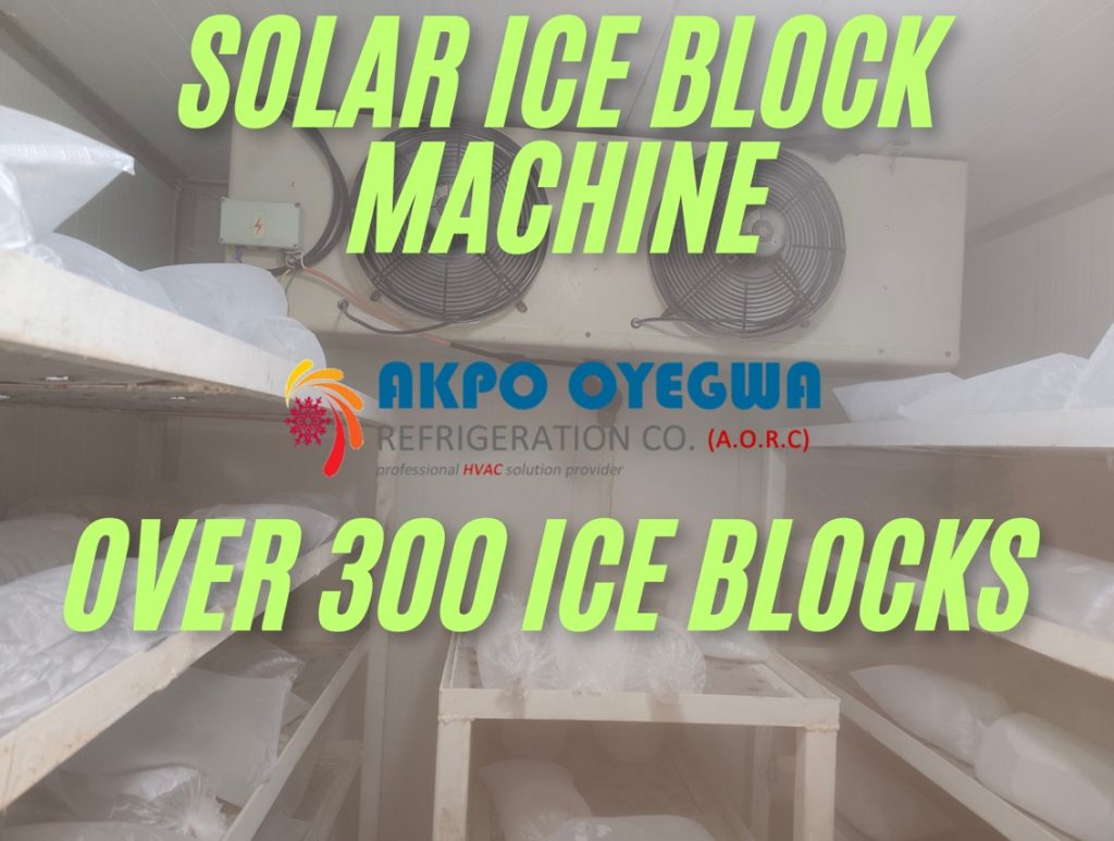 Solar Ice block making machines in Nigeria are available in various capacities 300 blocks daily