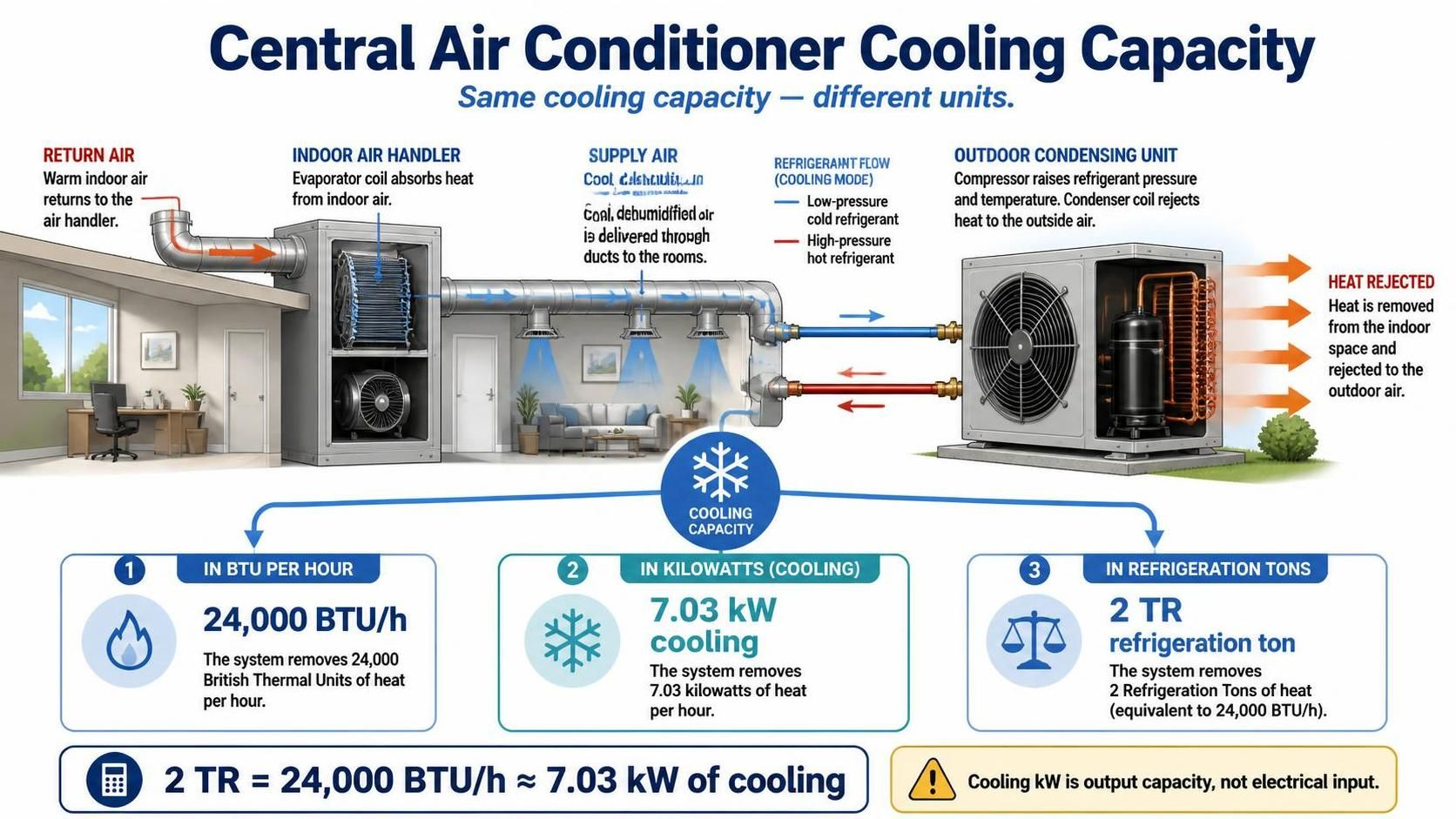HVAC Cooling Capacity Relationship